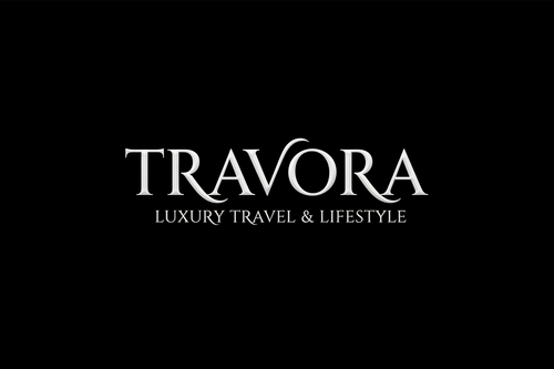 Travora Logo Wit op Zwart